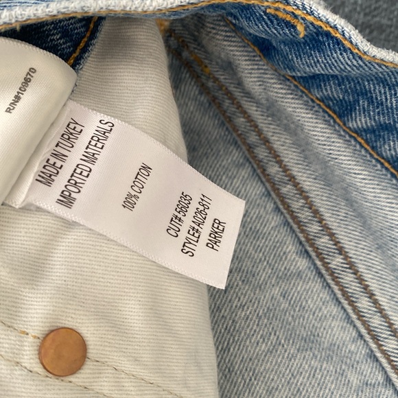 AGOLDE Jean Shorts Parker Size 29 - Picture 7 of 8